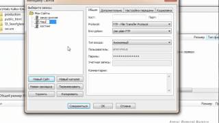 4. Настраиваем FTP - менеджер (Filezilla)