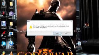 How to solve problem god of war 3 Your Pc doesn't meet the requirments to run this game please check