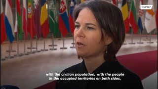 'Do not play with human lives' - Baerbock to Putin