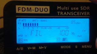 Elad FDM DUO - CW 80m - Receiving/Ricevendo CW - IW2NOY