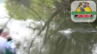 ABSバス釣り動画　春バスをペンシルベイトで釣りたい！