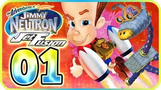 Jimmy Neutron: Jet Fusion Walkthrough Part 1 (PS2, Gamecube) Level 1 - Lindbergh School