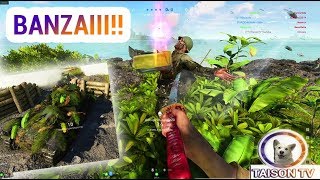 Defendiendo a lo Banzai Tormenta Tropical y con el Hachi Lanzacohetes. BFV