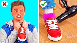KIAT GENIUS SEPUTAR SEPATU! || Cara Seru Menyulap Sepatumu Jadi Baru