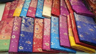 wow 1500 opera mina kari pure soft silk katan saree