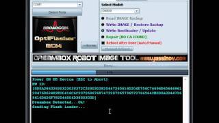 Dreambox OptiFlasher Writing Bootloader Operation in Advanced Mode1