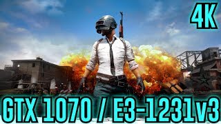 Playerunknown's Battlegrounds: GTX 1070 & E3-1231v3 | Ultra - 4K | FPS TEST