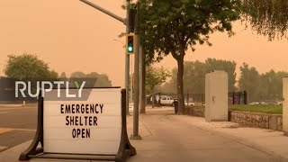 USA: Evacuated residents find shelter in Susanville as Dixie Fire stretches over nearby towns