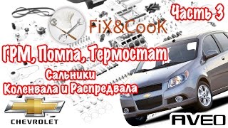 Chevrolet Aveo - Ремонт. Часть 3 - ГРМ. Помпа. Термостат.