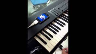 Connecting USB MIDI Keyboard to iPhone 4 via iPad camera connection kit