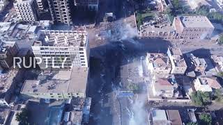 Sudan: Tear gas fills Khartoum streets amid anti-coup protest *DRONE FOOTAGE*