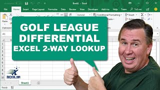 Golf League Differential Two Way Lookup In Excel 2368