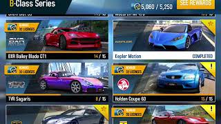 Asphalt 8 -  Saving last 500 points in MP and opening Mastery rewards (tokens) from all cars