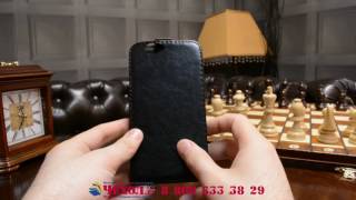 Фирменный оригинальный вертикальный откидной чехол-флип для ZTE Blade Z10
