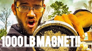 1000lb MAGNET FISHING WITH AMAZONS STRONGEST MAGNET!!!