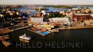 Hello Helsinki (4k - Aerial - Time lapse - Tilt shift)