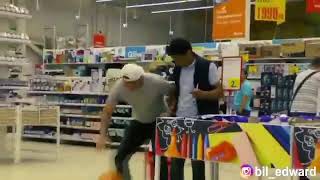 EDWARD BIL ИГРАЕТ В БАСКЕТБОЛ В АШАНЕ ПРАНК