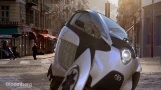 Toyota's Three-Wheeled Car Gets Tested on the Hill