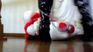 Kitty Sitting & Trampling High Heel Boots
