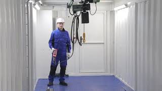 Container-warehouse with roll-out platform / Контейнер-склад с выдвижной платформой