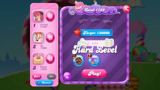 Candy Crush Saga Level 1762 No Boosters