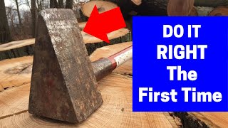 Mega Monster Wood Splitting Maul - Fast & Easy!