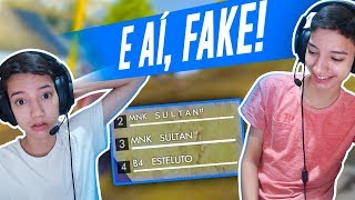 ENCONTRAMOS NOSSOS FAKES E JOGAMOS UMA RANKED - FOMOS CARREGADOS? - FREE FIRE