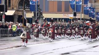 2011 ANZAC DAY Sydney Scottish Bagpipes Parade 澳紐軍團日*蘇格蘭*風笛閱兵遊行