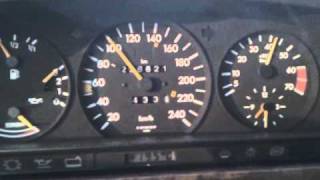 w126 500SE acceleration  from 0-150km/h
