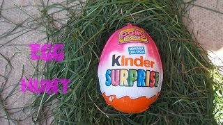 TOYS in Easter Kinder Egg Hunt - Kids Fun