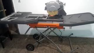 RIDGID 10 Inch tile saw (2016 model ) 4092 quick review