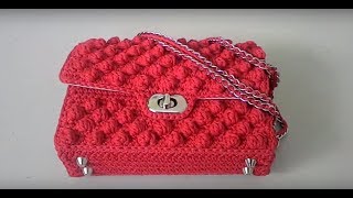 Как связать крючком сумку в стиле Шанель. Часть 2