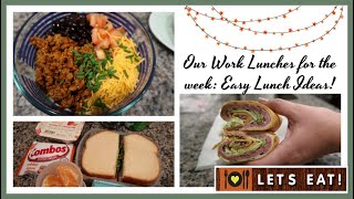 Our Work Lunches for the week | Easy Lunch Ideas!