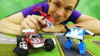 Фёдор делает обзор игрушек Autotime с Робокаром Поли.
