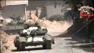 SAA tank in action - Танк прикончил террориста ССА с камерой