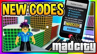 ALL NEW CODES MAD CITY Roblox