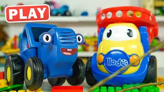 КукуPlay - АВАРИЯ - Пробка на дороге Машины и Синий Трактор - Поиграйка