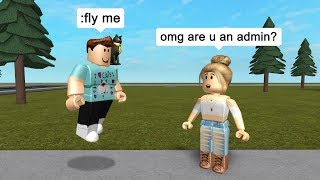 PICKING UP GIRLS WITH ADMIN COMMANDS! | Roblox Prank