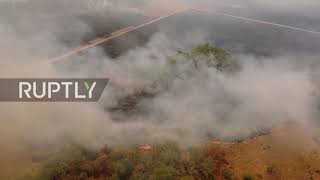 Argentina: Wildfire ravages through Estero Santa Lucia Reserve in Corrientes