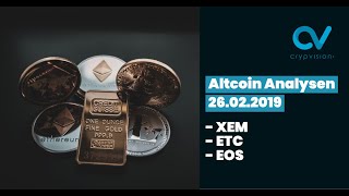Altcoin Analysen zu XEM,ETC und EOS!