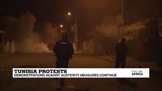 Anti-austerity protests continue in Tunisia