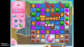 Candy Crush Level 1042 Audio Talkthrough, 2 Stars 0 Boosters