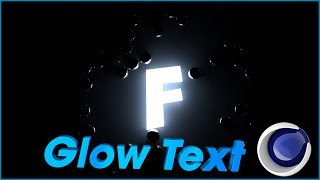Как сделать светящийся текст  в Cinema 4d | Glow Text