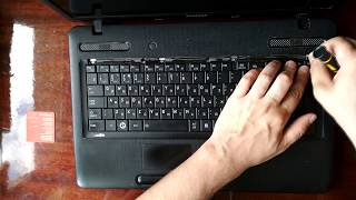 Toshiba Satellite C670. Разборка и чистка.