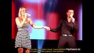 Filip D'haeze & Elke Taelman - Time of my life ( Ondertiteld)