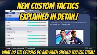 FIFA 19 | Detailed explanation of the new Custom Tactics Gameplans