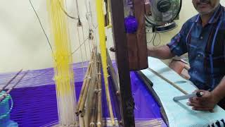 Darasuram silk saree in making