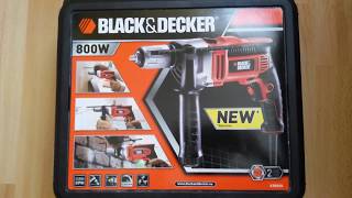 Black & Decker KR805K 800W Ütvefúró "Unboxing"