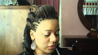 MICROBRAIDS: 1/2 Up 1/2 Down DOUBLE HUMP (BUMP) Hairstyle FINAL