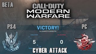 Call of Duty® Modern Warfare® (Beta) - Cyber Attack - PS4 VS PC 5:0